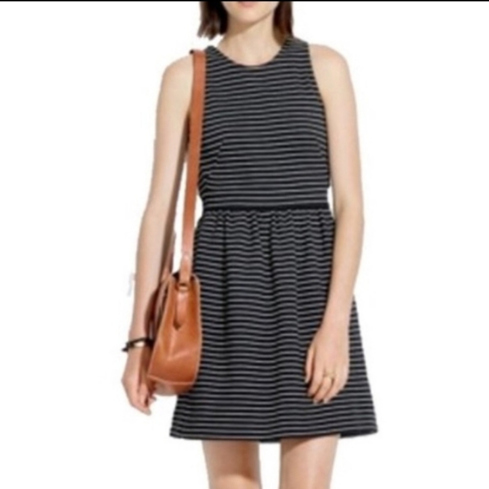 Madewell | Pierside Striped Skater Dress